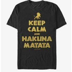 Cheapest 🧨  Lion King Keep Calm and Hakuna Matata T-Shirt ✔️