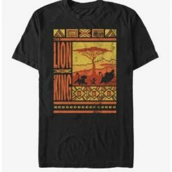 Hot Sale 💯  Disney The Lion King Savannah Landscape Logo T-Shirt ✔️