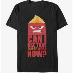 Hot Sale 😀  Disney Pixar Inside Out Anger Can I Use That Curse Word Now T-Shirt ⌛