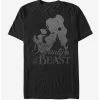 Best deal ✨ Disney Beauty And The Beast Belle And Castle Silhouette T-Shirt ⭐