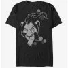 Discount ✨ Lion King Scar Angry Stare T-Shirt 🛒