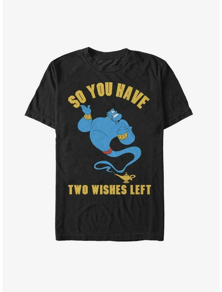 Best Sale β Disney Aladdin Genie Two Wishes Left T-Shirt π 1 Best Sale β Disney Aladdin Genie Two Wishes Left T-Shirt π