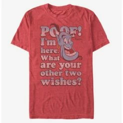 Promo 😀 Disney Aladdin Genie Two Wishes T-Shirt 🎉