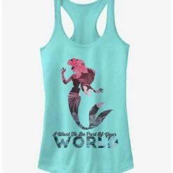 Coupon 😀 Disney Ariel Part of Your World Girls Tank 🎉