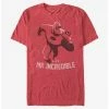 Outlet 👍 Disney Pixar The Incredibles Mr. Incredible Ready T-Shirt 👍