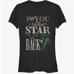 Best reviews of 👍  Peter Pan Love You to Second Star 🛒  Girls T-Shirt ✔️