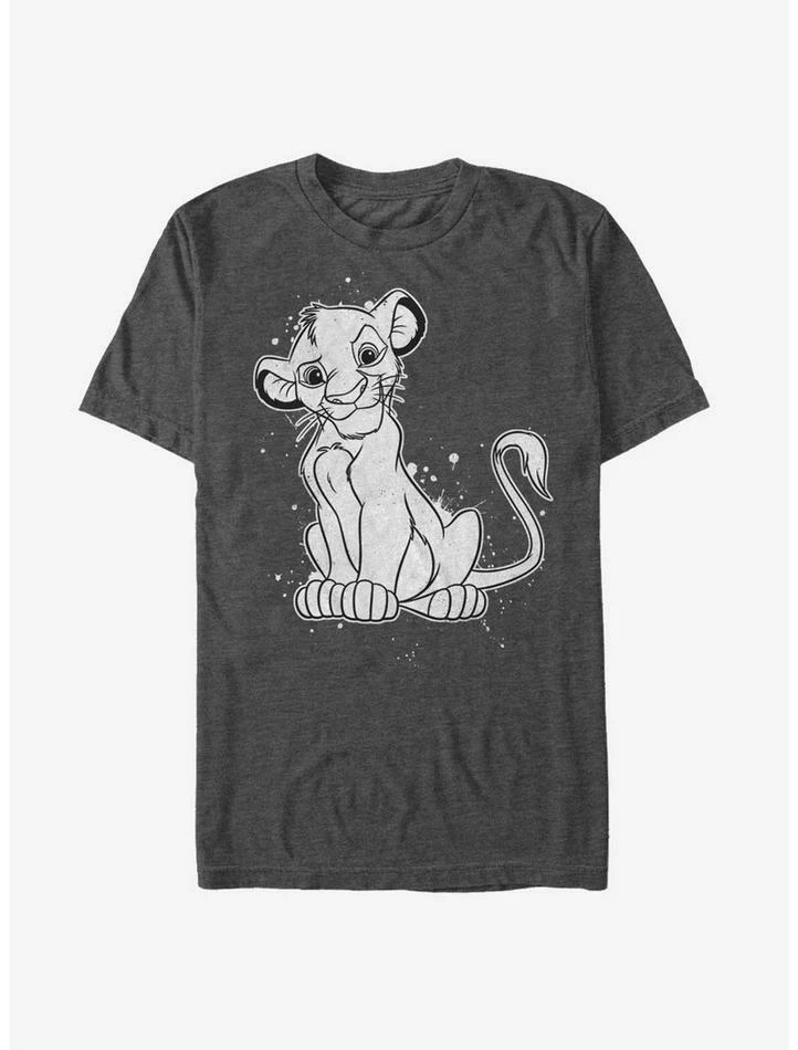 Wholesale π Lion King Simba Smirk Paint Splatter Print T-Shirt π 1 Wholesale π Lion King Simba Smirk Paint Splatter Print T-Shirt π