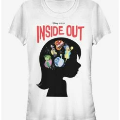 Buy 💯  Disney Pixar Inside Out Riley Emotions Silhouette  Girls T-Shirt ✔️
