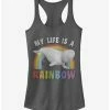 New 😀 Disney Pixar Finding Dory Bailey Rainbow Life Girls Tank ❤️