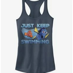 Buy ❤️ Disney Pixar Finding Dory Just Keep Swimming Current Girls Tank 🥰