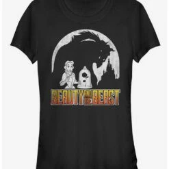 Outlet 🥰 Disney Beauty And The Beast Beast's Shadow ❤️ Girls T-Shirt ✨