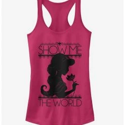 Wholesale 🔔  Disney Aladdin Jasmine Show Me The World 👏  Girls Tank Top ⭐