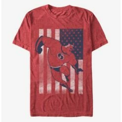 Top 10 ❤️ Disney Pixar The Incredibles American Flag Bob Parr T-Shirt ✨