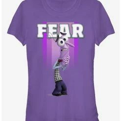 Best Pirce ✔️  Disney Pixar Inside Out Fear Portrait  Girls T-Shirt 🧨