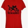 Cheap 👍 Disney Pixar The Incredibles Family Silhouette Girls T-Shirt ❤️