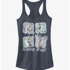 Cheapest ⭐ Frozen Olaf Snowflake I Love Warm Hugs 🥰 Girls Tank 🔔