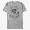 Hot Sale ✨ Disney Beauty And The Beast Sketched Grey-scale T-Shirt ⭐