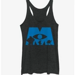 Flash Sale ✔️ Monsters Inc. Logo Silhouette Girls Tanks 😍
