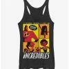 Hot Sale 🔔 Disney Pixar Incredibles Starring Explosive Family Action Girls Tank 👍