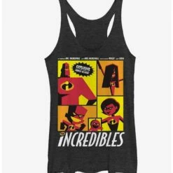 Hot Sale 🔔 Disney Pixar Incredibles Starring Explosive Family Action Girls Tank 👍