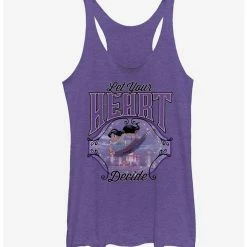 Discount ⌛ Disney Aladdin Jasmine Heart Decide Girls Tank Top 🔥