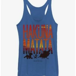 Budget 🧨 Lion King Hakuna Matata Sunset 🌟 Girls Tanks ✨