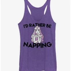 Promo 👍 Disney Princess Aurora Rather Nap Girls Tanks ❤️