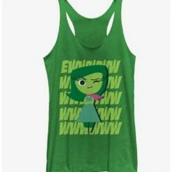 Flash Sale 🌟 Disney Pixar Inside Out Disgust Ew Girls Tank ⭐