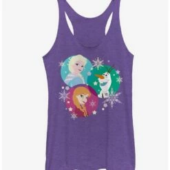 Coupon 🛒 Frozen Character Snowflakes 👍 Girls Tanks ✔️
