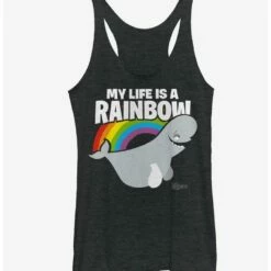 Wholesale ⭐ Disney Pixar Finding Dory Bailey Life is a Rainbow 😍 Girls Tank 🔔