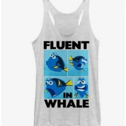 Flash Sale 👏 Disney Pixar Finding Dory Fluent in Whale 🎉 Girls Tank ⌛