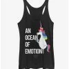 Best Pirce 🥰 Disney Pixar Inside Out Rainbow Unicorn Ocean of Emotion Girls Tank ❤️