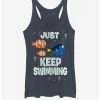 Best Pirce 🔥 Disney Pixar Finding Dory Just Keep Swimming Girls Tank ⌛