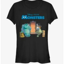 Best Sale 🔔 Disney Pixar Monsters, Inc. Door Scene Girls T-Shirt 🧨