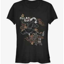Buy ❤️ Disney Mulan Outline 😉 Girls T-Shirt ⌛