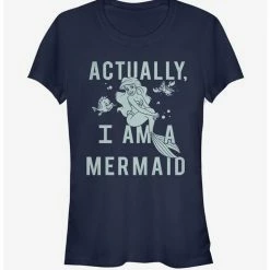 Promo ❤️ Disney The Little Mermaid Actual Mermaid 🧨  Girls T-Shirt ⭐