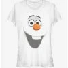 New 💯 Disney Frozen Olaf Face Girls T-Shirt 😍