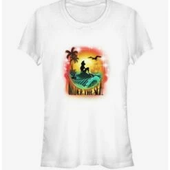 Budget ❤️ Disney The Little Mermaid Under The Sea Girls T-Shirt 😉