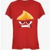 Promo ⭐ Disney Pixar Inside Out Anger Face 🎁 Girls T-Shirt ✔️