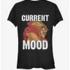 New 🎁 Disney Beauty And The Beast Current Mood Girls T-Shirt 👍
