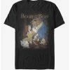 Outlet ⌛ Disney Beauty And The Beast Movie Poster T-Shirt ❤️