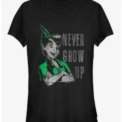 Promo 🧨 Disney Never Grow Up Girls T-Shirt 👍