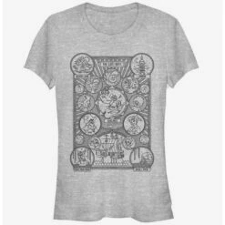 Best reviews of 🌟 Disney Peter Pan Character Map Girls T-Shirt 👍