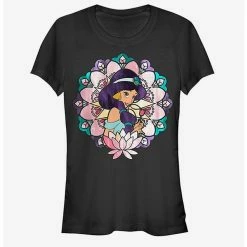 Best Sale ⌛  Disney Jasmine Lotus Flower  Girls T-Shirt 🌟