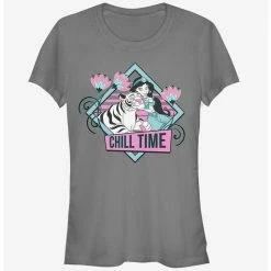 Best deal 🛒 Disney Aladdin Jasmine and Rajah Chill Girls T-Shirt 🤩
