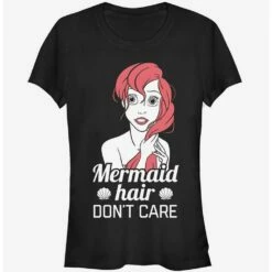 Best Pirce 🛒 Disney Ariel Mermaid Don't Care Girls T-Shirt ✔️