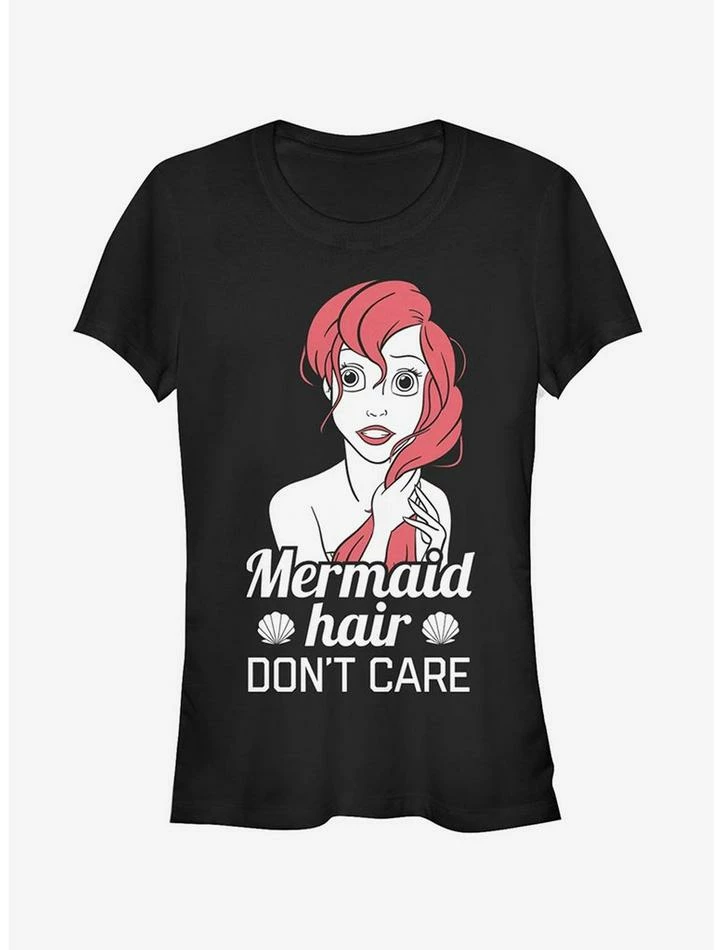 Best Pirce 🛒 Disney Ariel Mermaid Don't Care Girls T-Shirt ✔️ 1 Best Pirce 🛒 Disney Ariel Mermaid Don't Care Girls T-Shirt ✔️
