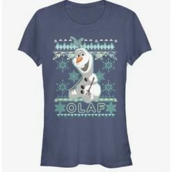 Wholesale ✔️ Disney Ugly 😀  Christmas Sweater Olaf 🔥  Girls T-Shirt ❤️