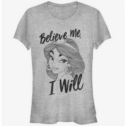 Cheap 🎁 Disney Jasmine Believe Me 🎁 Girls T-Shirt ⭐