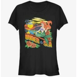 Outlet ✨ Disney The Little Mermaid Tropical Life Girls T-Shirt 👍